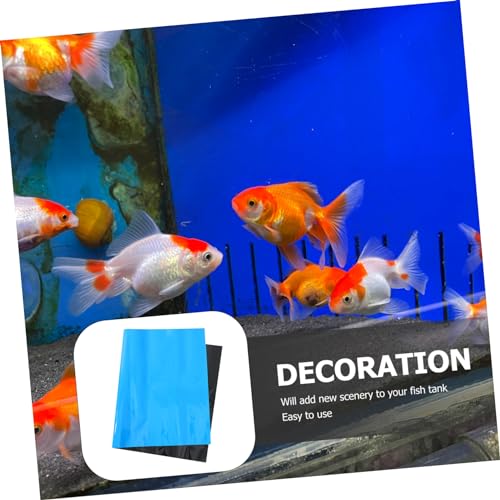 Solid Fish Tank Background Sticker Double-Sided Aquarium Decal for Easy Application Smooth