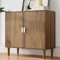 Sideboard Buffet Cabinet with Storage,Sideboard Buffet with Doors and Adjustable Shelf,Wooden Storage Cabinet, 31.3”W x 15.0”D x 30.6”H (Walnut)