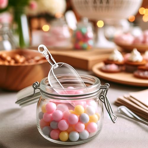 Amazing Abby - Elsa - 5-Ounce Plastic Ice Scoops (Set of 4), Plastic Utility Scoops, BPA-Free, Food-Grade, Shatter-Proof, Good for Kitchen and Restaurant, Perfect for Home and Commercial Use - style: 5 oz, 4-Pack