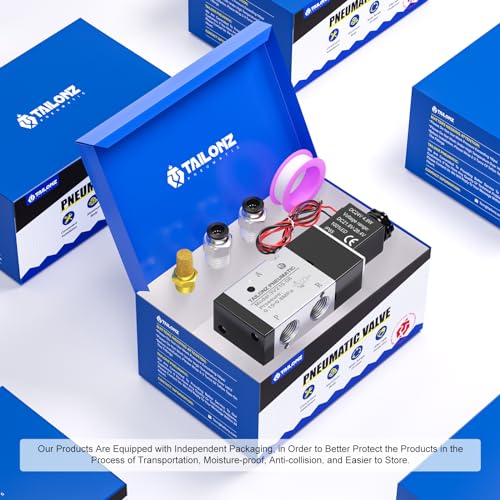 TAILONZ PNEUMATIC 1/4"NPT Solenoid Valve 3V210-08 24V Single Coil Pilot-Operated Electric 2 Position 3 Way Connection Type(Outlet wire) - size: 1/4"NPT/DC24V/Out of line, style: 2 Position 3 Way