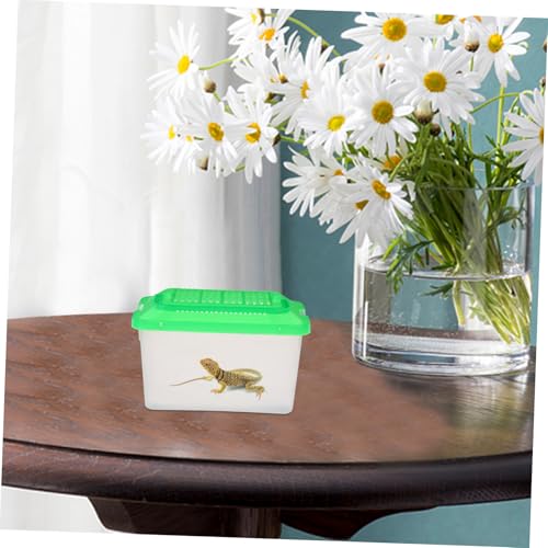 Portable Handheld Pet Transport Container Plastic Aquarium Turtle Box Lightweight Reptile Carrier for Travel Multi Functional Fish Tank for Hamsters and Turtles