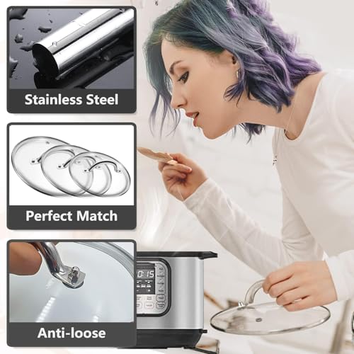 Pot Lid Handle Replacement Kit for 4.33'' Hole Diameter - Compatible with Stainless Steel Glass Lids,Only Handle Replacement Kits