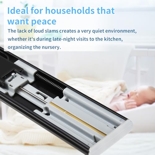 Soft Close Drawer Slides 1 Pair Full Extension 12 14 16 18 20 22 24 inch Side Mount Pull Out Kitchen Cabinet Rails Bracket Replacement Ball Bearing Tracks kit Guide Runner 100 LB Capacity - size: 14 Inch, style: Soft close-1 pair
