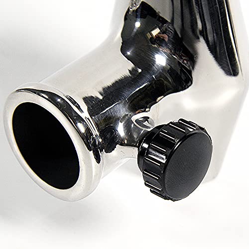 RedSnake Ship RV Boat Accessories Yacht Marine Hardware Stainless Steel Rail Mount Flag Pole Sockets, 7/8"- 1" Rail, 1" Flagpole Holder