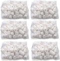 TOPZEA 6 Lb Aquarium Filter Media Ceramic Rings, Premier Bio Filter Medias with Zipper Mesh Bags for Koi Pond, Canister, Fish Tank Filter, Pure White