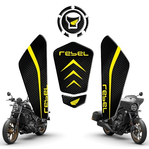 Tank Pad Sticker For Rebel1100 Thermal Insulation, Damage Prevention, Coating Protection,The Fuel Tank Pad, Rebel1100 Accessories (Lemon Yellow B) - color: Lemon Yellow B