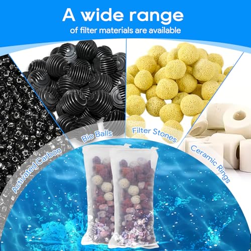 15PCS Media Bags for Aquarium, Extra Fine Mesh Bag Reusable Nylon Net Aquarium Filter Bags with Plastic Zipper for Extra Fine Resins Filter, 3.1 x 7.9 Inch - color: Extra Fine, White 15Pack, size: 7.9 x 3.1 Inch