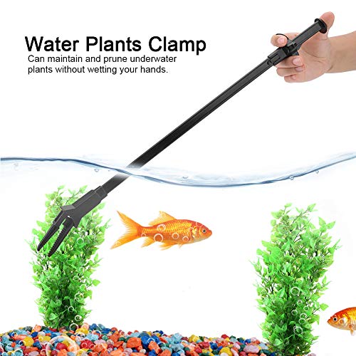 Aquarium Planting Tweezers 50cm Plastic Aquascaping Tool for Water Plant Trimming and Rooting, Precise 50cm Reach for Deep Tank Planting, Gravel Vacuum Compatible in Freshwater and Saltwater Setups