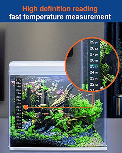 QZQ Aquarium Gravel Cleaner [2026 Edition] Vacuum Fish Tank Vacuum Cleaner Tools for Aquarium Water Changer with Aquarium Thermometers Fish Net kit Use for Fish Tank Cleaning Gravel and Sand