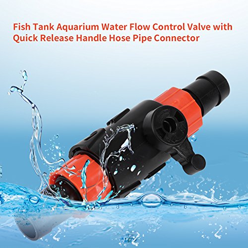 Hose Valve Hose Pipe Valve Fish Tank Aquarium Water Flow Control Valve with Quick Release Handle Hose Pipe Connector(12/16mm(S))
