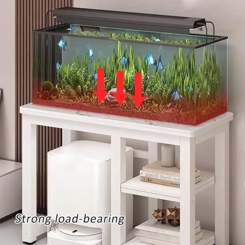 Robot Vacuum Cleaner Storage Rack,Robot Vacuum Stand Rack with Storage - Floor-Standing Cabinet for Sweeping Robot, Hidden Vacuum Organizer with Slate Desktop, Fish Tank Shelf (47.2"x15.7"x2