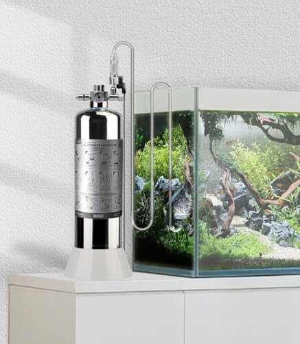 Aquarium CO2 Generator, 2.4L Compact Body with 4L-Level Performance, Double Fill Capacity, Double Runtime for Aquarium Plants, G700S - color: G700S
