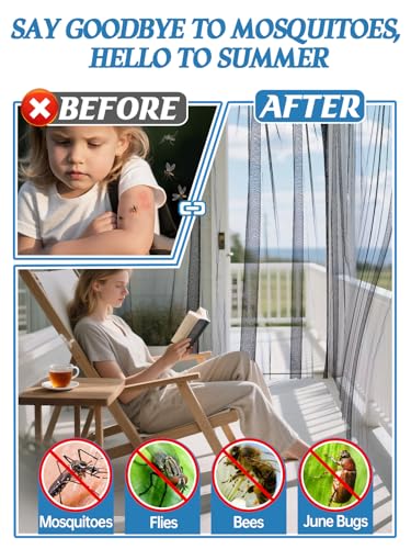 ANPHSIN 2 Pcs 13x10ft Nearly Invisible Mosquito Net for Patio - Mesh Netting Screen for Outdoor Garden Porch Balcony, Protects Skin & Plants from Bugs, Birds, Black - color: Black, size: 13x10ft