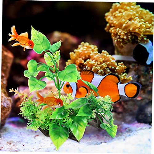 SUPVOX Desktop Aquarium Grass Decorative Plant Compact Fish Tank Grass Artificial Aquarium Decor for Fish Tank Landscaping for