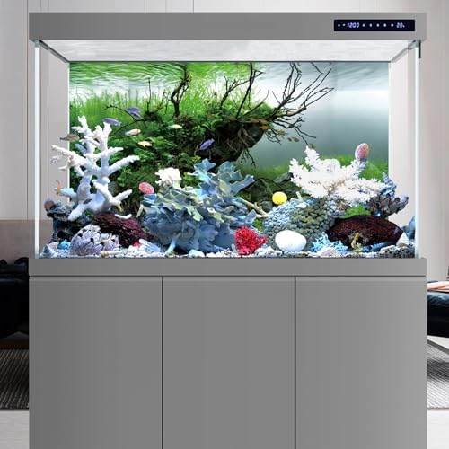 AWERT 48x20 inches Branches Fish Tank Background Seaweed Aquarium Background River Bed & Lake Aquarium Background Vinyl Background - size: 48x20in/120x50cm