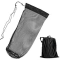 1Pcs Fishing Bag Collapsible Fish Collection Bag Portable Nylon Fishing Net Drawstring Fishing Lure Holder Diving Catching Netting Fish, Black