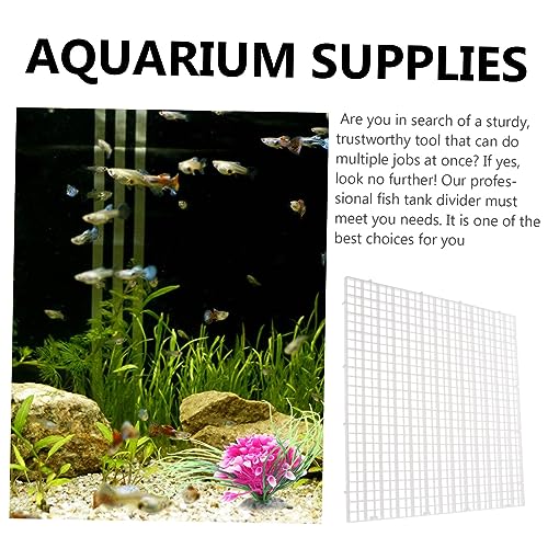 BESPORTBLE 1set Aquarium Isolation Panel Grid Tray Clips Cable Ties for Fish Tank Breeding Easy to Install Divider for Aquatic Environments