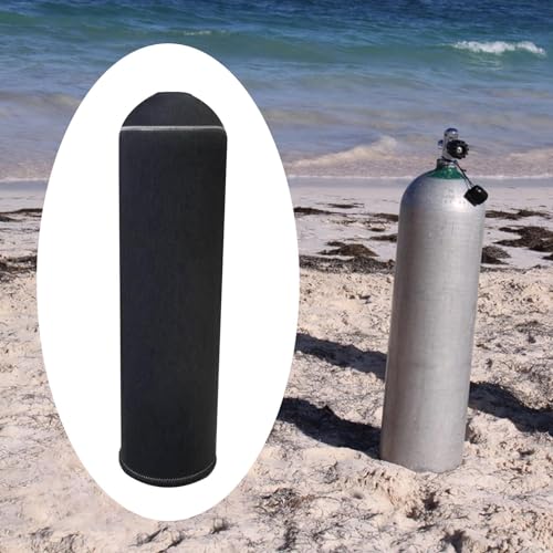 kowaku Scuba Diving Tank Cover Neoprene Dive Cylinder Sleeve Dive Tank Protective Cover - color: Black