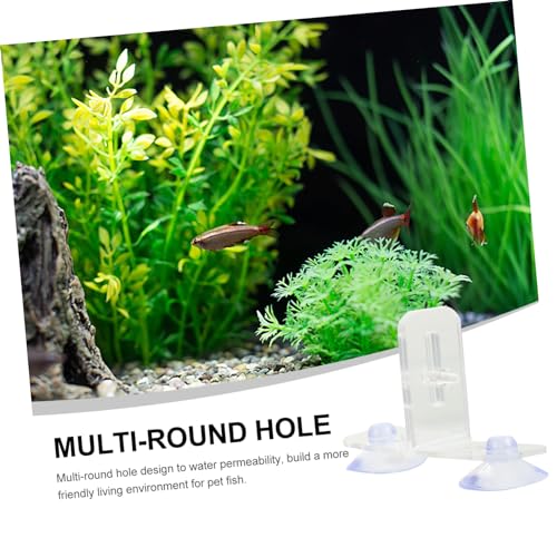 4sets Aquarium Divider Clips Cups Isolation Board for Fish Tank Separation and Breeding Transparent Design for Easy Installation