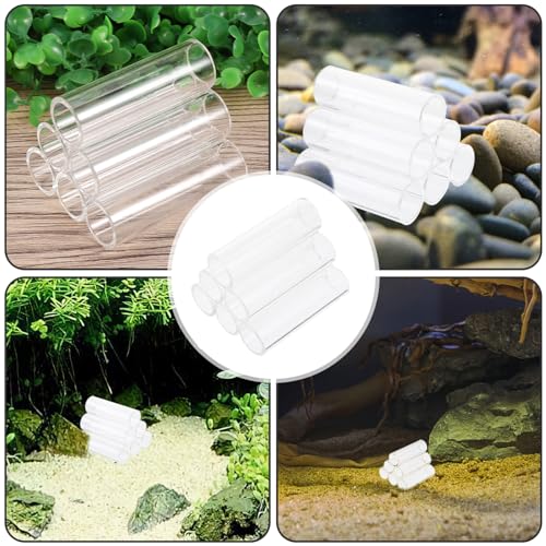 UKCOCO 6holes Acrylic Shrimp House Tubes Shelter for Aquatic Pets Provides Secure Hiding Spots Fish Tanks for Breeding and Resting Aquarium Decoration