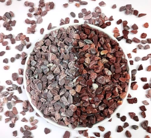 YISZM 2LB Succulent and Cactus Gravel Pebbles, 1/5 Inch Natural Decorative Polished Stones, River Rocks for Vases Gardening Indoor and Outdoor Decorative Rocks, Red - color: Red, size: 2 Pounds