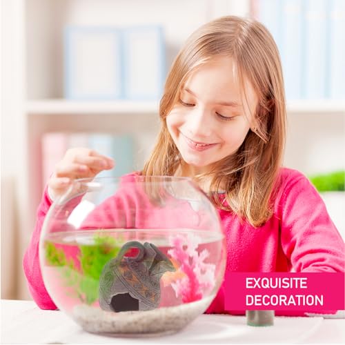 TEHAUX Fish Tank Resin Ornaments Fish Tank Hideout Landscaping Hiding Cave Aquarium Simulation Vase Shelter Hideout