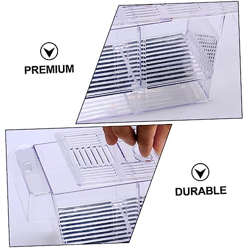 LIOOBO Fry Isolation Tank Aquarium Fish Net Incubation Container for Fish Safe Fry Box