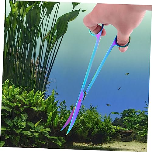 Happyyami Aquatic Aquascaping Scissor Cleaning Aquarium Clipper Professional Aquatic Plant Scissor Professional Aquarium Scissor Fish Tank Scissor Tools Aquarium Tool Aquatic Tools