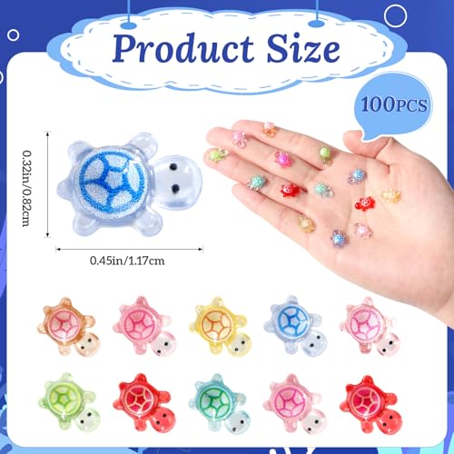 200 PCS Mini Resin Turtle, Miniature Resin Turtles, Tiny Turtle Animals for Dollhouse, Aquarium, Cake Decorations, Fairy Garden Landscape