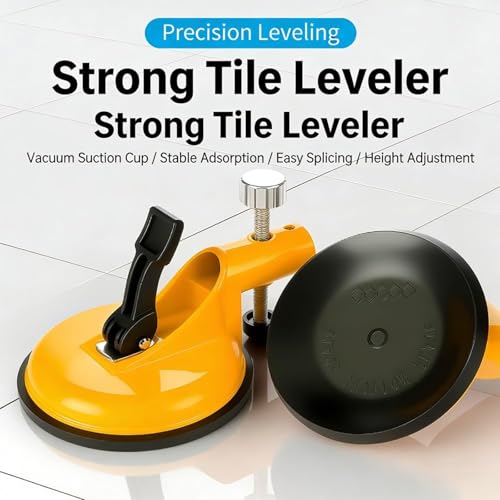 Adjustable Height Setter - Professional Countertop Leveling Tool, 2026 New Floor Gap Fixer Tool with Vacuum Lifting Clamps Rubber for Granite, Marble, Quartz Slabs (1pc) - color: 1pc