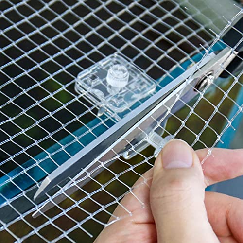 2Pcs Acrylic Aquarium Cover Clip, Clear Fish Tank Glass Cover Clip, Fish Tank Lid Clips Supports Holder, Aquarium Lid Clips for Rimless Or Rim Fishtank