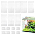 8 Pack Transparent Acrylic Tank Lid with Clips, Aquarium Lid Hood, Fish Tank Top Cover, Breeder Tank Lid, Acrylic Grid Panel Fish Tank Lid, Aquarium Cover Lid - color: Transparent, size: 8 Pacs