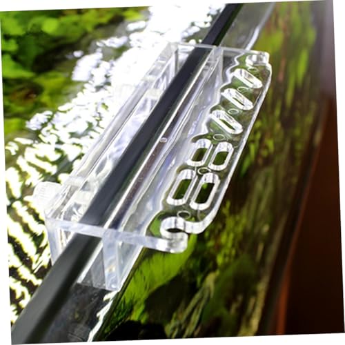 VANZACK Acrylic Aquatic Plant Tool Storage Rack for Aquarium Maintenance Compact Design with High Transparency Holds Scissors Tweezers Scrapers and Spatulas
