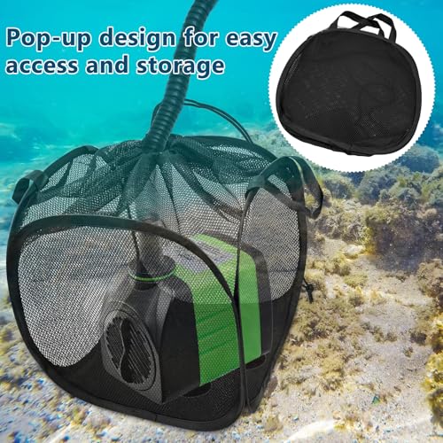 1Pcs Pop Up Pond Filter Bag 10inch Stainless Steel Wire Water Pump Barrier Box Cover Anti-Clogging Sturdy Metal Frame Mesh Media Basket for Water Filter Pump Aquarium Swimming Pool Outdoor Fish Pond - size: 10in-1Pcs