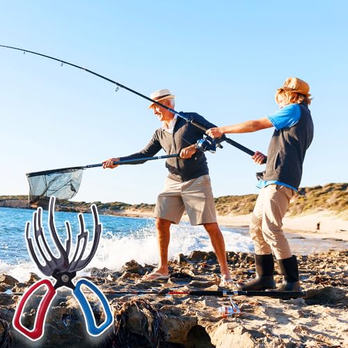 AIIONP Fishing Pliers Gripper, 2025 New Metal 3 Claw Fish Catch Gripper, Fish Control Clamp Claw Tong Grip Tackle Tool, Fish Scales Grip Grabber Fish Clamp Holder for Most Freshwater Fish - color: Large+Small