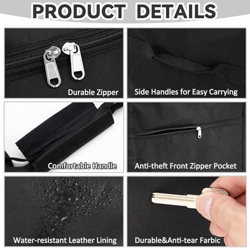 48 x 15 x 15 Inch, 176 L Extra Large Duffle Bag Camping Tent Storage Bag Heavy Duty Waterproof Sports Equipment Carrying Case for Tent Pole Travel Canopy Hammock Tripod Fishing Outdoor Moving - color: Black, size: 48 x 15 x 15 Inch, 176 L