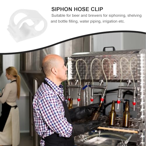 10 Pcs Adjustable Silicone Tube Clamps Flow Control Hose Clips for Wine Siphon Beer Infusion Bottles Corrosion Resistant Soft Tube Shut Off Regulators