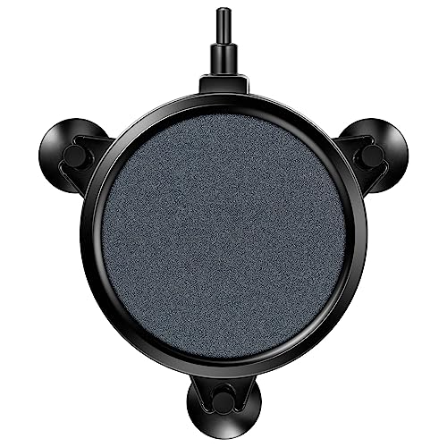 VIVOSUN Air Stone Disc 4 x 4 Inch with Shell and Sucker for Aquarium, Fish Tank and Hydroponics Air Pump - size: 4 inch