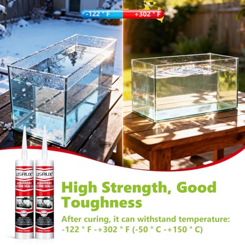 12 Pack Aquarium Silicone Clear Sealant, High Elasticity, Safe for Fish,Fast Curing Waterproof Aquarium Safe Silicone,10 Fl Oz Non-Toxic Fish Tank Safe Sealant,Strong Adhesion - size: 12P