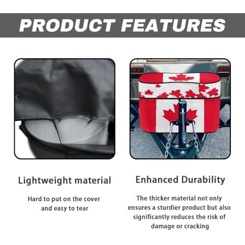 Canadian Maple Leaves Camper Dual 20lb RV Propane Tank Cover Travel Trailer Propane Tank Cover Waterproof Heavy Duty Propane Gas Cylinder Covers - color: Canadian Maple Leaves, size: S(20LB)