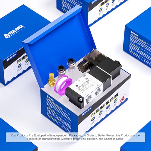 TAILONZ PNEUMATIC 1/8"NPT Solenoid Valve 3V110-06 DC12V Single Coil Pilot-Operated Electric 2 Position 3 Way Connection Type (Junction Box) - size: 1/8"NPT/DC12V/Junction Box, style: 2 Position 3 Way