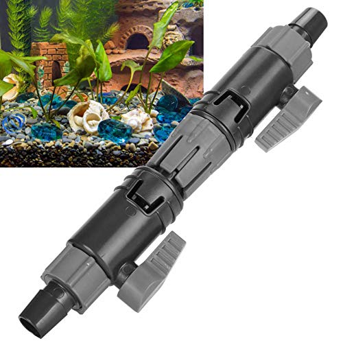 Pssopp Aquarium Water Control Valve, Double Tap Connector, Quick Release Aquarium Connector Plastic Aquarium Connector(K-16/22mm)