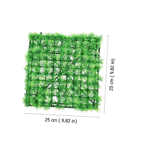 Gentle Simulated Grass Mat for Aquariums Durable Safe Plastic Fish Tank Cushion with Thickened Base Realistic Decor for Fish Hiding and Landscape Enhancement Suction Cups
