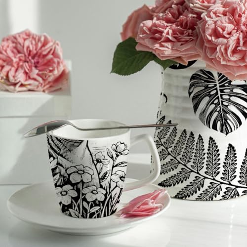 SUPERDANT 4PCS Mountain Scenery Underglaze Paper Transfer Cat Animal Transfer Paper for Clay Ceramic Porcelain Under Glaze Transfers for Pottery Enamel Decals Black Underglaze Decal Papers - style: Natural Element