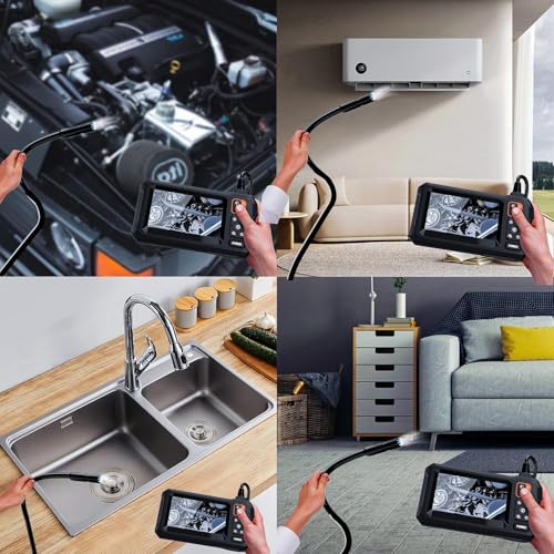 Daxiongmao Endoscope Camera with Light, 1080P HD Borescope, IP67 Waterproof Snake Camera – Ideal for Inspecting Walls, Vents, Automotive Engines, Pipes – A Great Gift Tool for Men (16.5ft) - size: 16.5FT