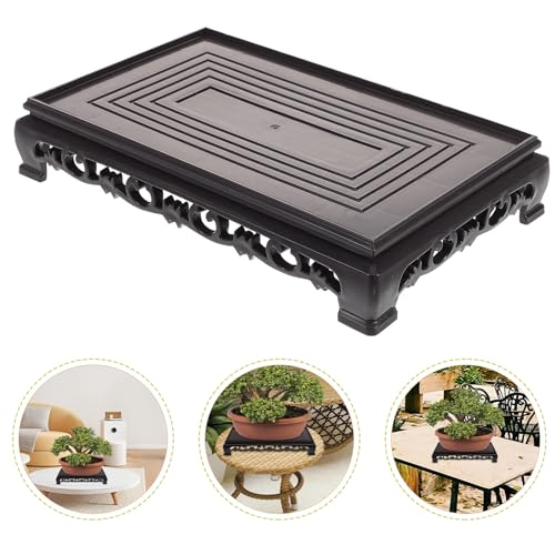 NUOBESTY Rectangular Plastic Flowerpot Base and Aquarium Stand for Indoor Plants, Multi-purpose Fish Tank Holder with Sturdy Plastic Material, Suitable for Living Room and Garden Display