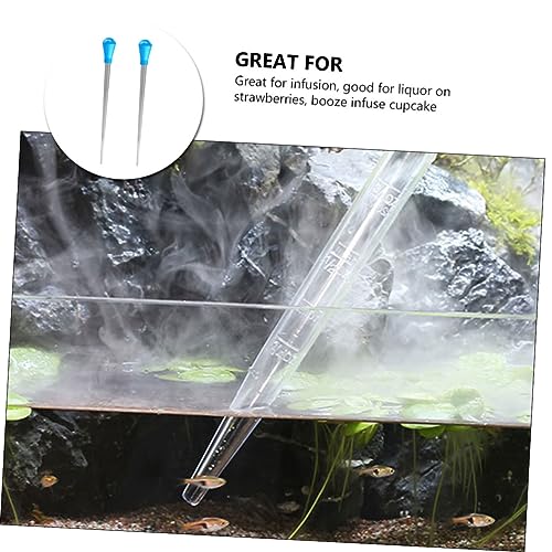 2pcs Graduated Kitchen Pipettes for Measuring Liquids Multi-Functional Dropper Tools for Aquariums Cooking and Experiments Plastic Measuring Tools for Liquids Oils and