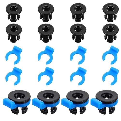 20Pcs Bowden Tube Coupler Collet Clamp Clip Bowden Collet and Clip Set Od 4mm Compatible with 3D Printer Accessories 1.75mm Filament Printer Parts - size: 20Pcs