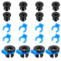 20Pcs Bowden Tube Coupler Collet Clamp Clip Bowden Collet and Clip Set Od 4mm Compatible with 3D Printer Accessories 1.75mm Filament Printer Parts - size: 20Pcs