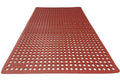 Rhino Mats K-Series Commercial Drain Mat (Terra Cotta) – 3' x 5' x 0.5” Anti-Fatigue Rubber Floor Mat for Kitchens, Bars, Pool, Gym | Non-Slip Molded Rubber Mat with Posi-Trac Underside - size: 3' x 5' x 0.5" Terra Cotta